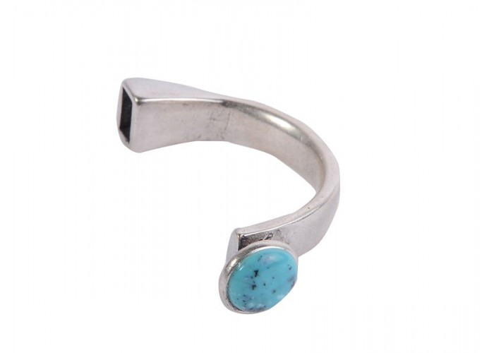 Pulsera botón 42mm turquesa...