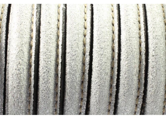 Cuero media caña plata...