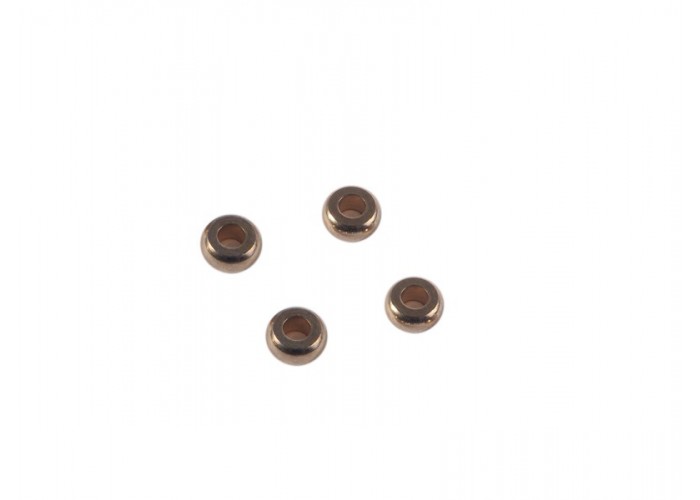 Donut liso 6x2mm color oro