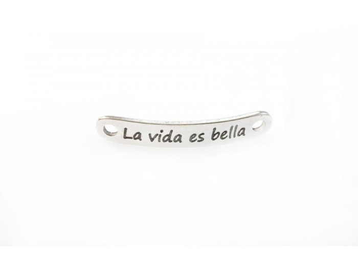 Pulsera frase "la vida es...