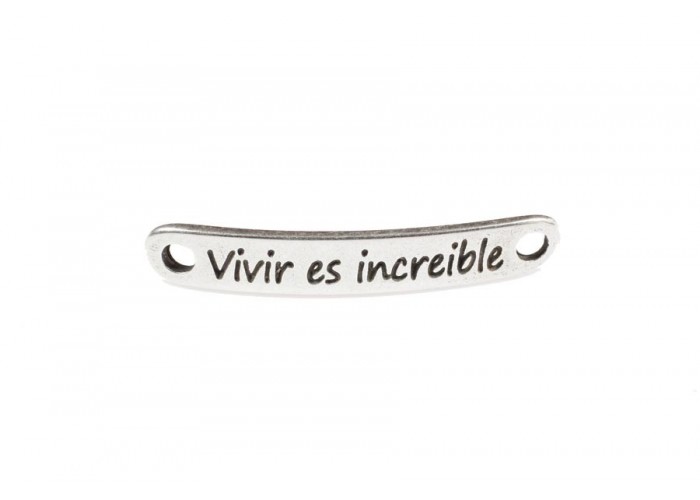Pulsera frase "vivir es...