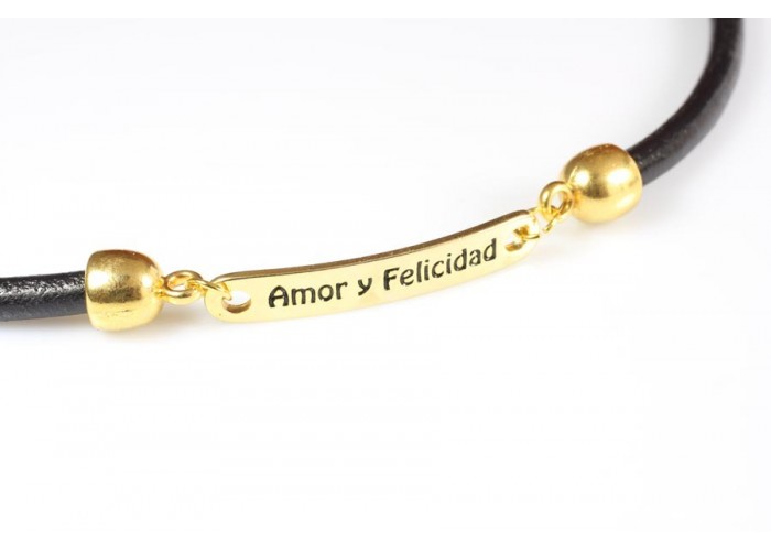 Pulsera frase "amor y...