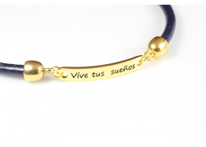 Pulsera frase "vive tus...