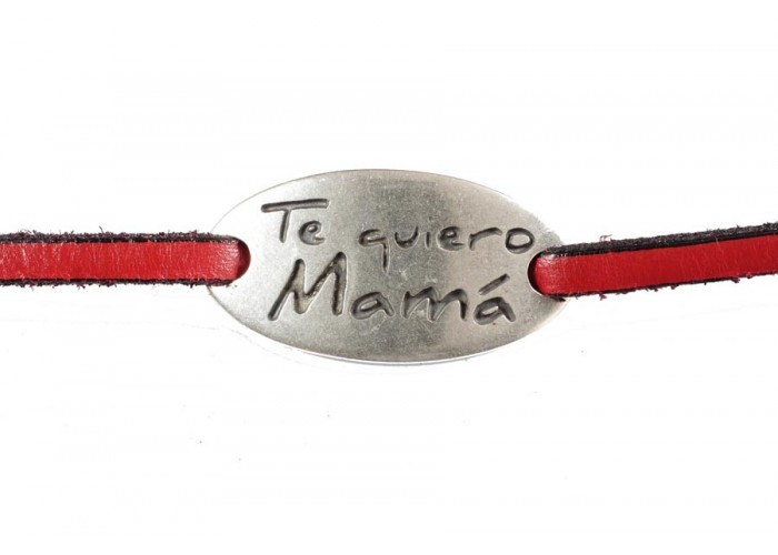 Chapa oval Te quiero Mama...