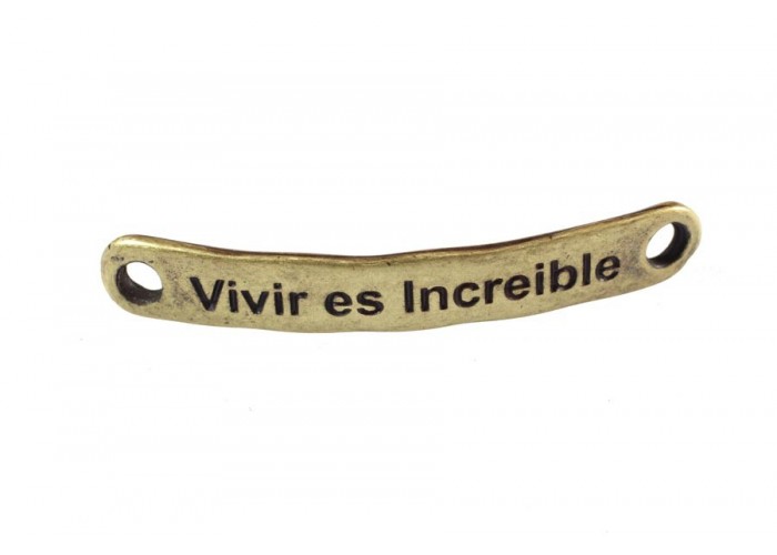 Pulsera frases (Vivir es...