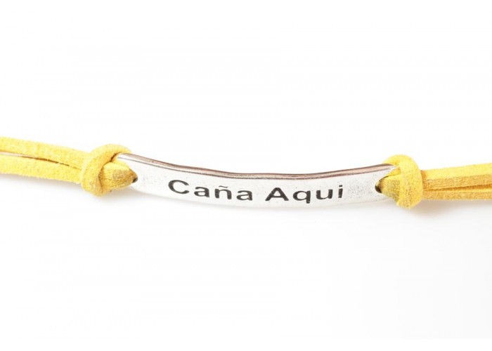 Pulsera frase (Caña Aqui)...
