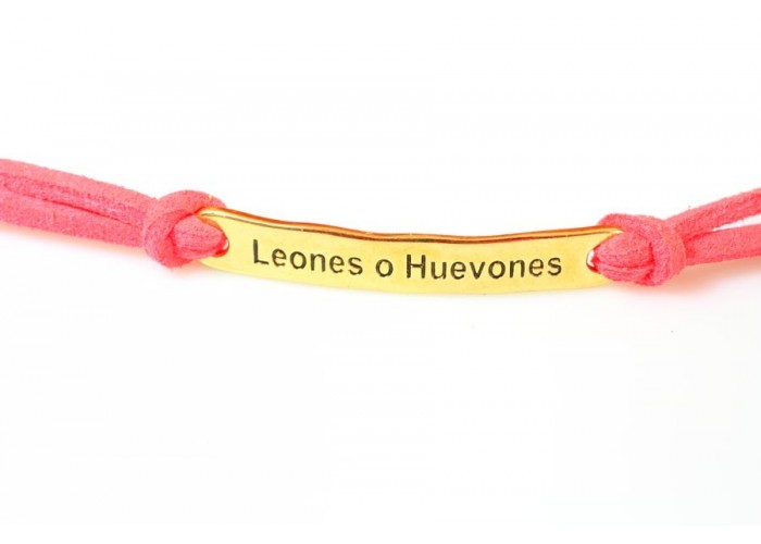 Pulsera frase (Leones o...
