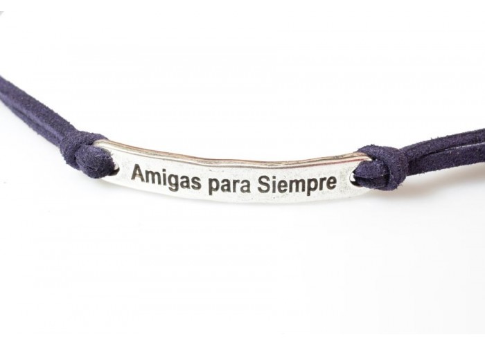 Pulsera frase ( Amigas para...