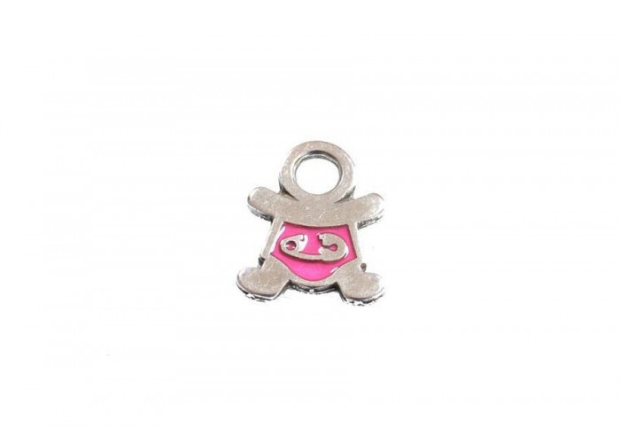 Colgante bebe niña 15x20mm