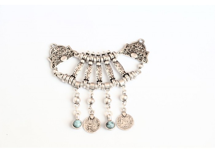 Centro de collar turquesa...