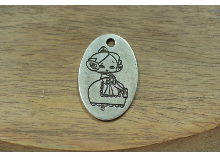 Colgante medalla oval...