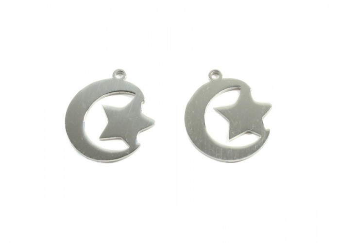 Colgante Sol y luna Acero...