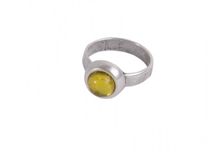 Anillo Zamak baño plata...