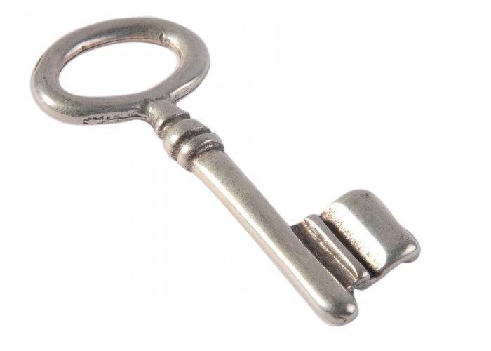 Colgante llave grande lisa