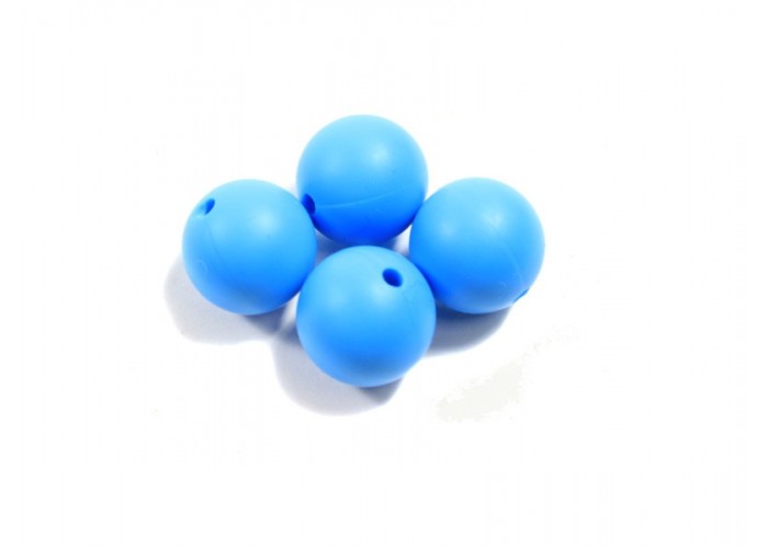 Bola de silicona 15mm Celeste