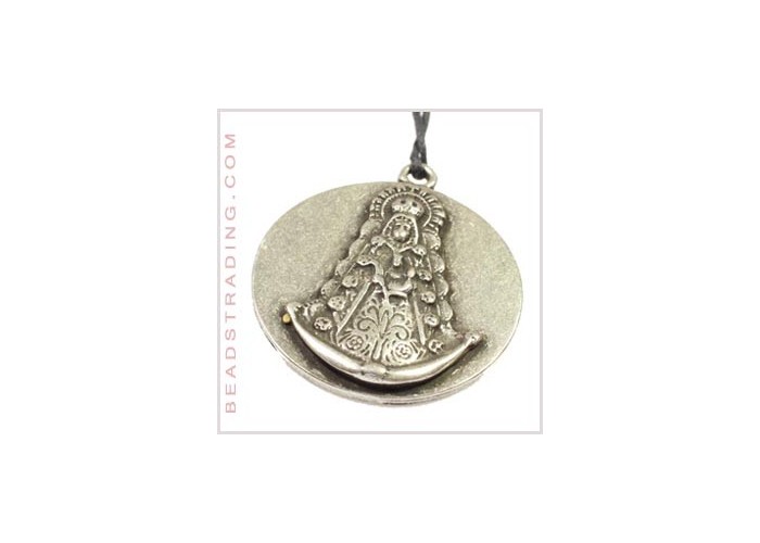Colgante medalla virgen 37mm