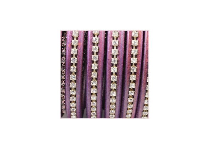 Cuero regaliz con strass...