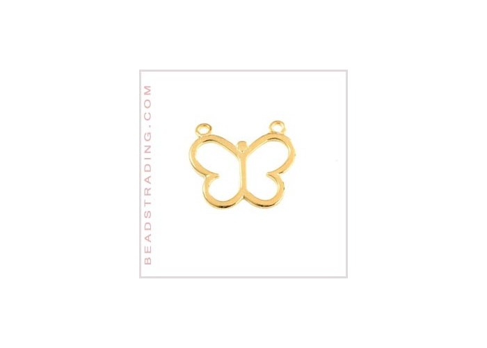 Colgante dos aros mariposa...