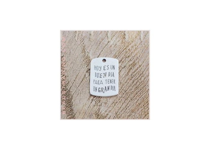 Colgante frase 36x25mm (Hoy...