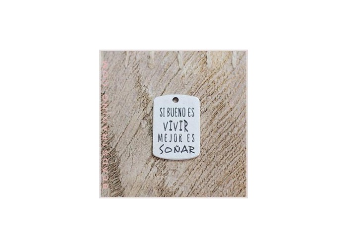 Colgante frase 36x25mm (Si...