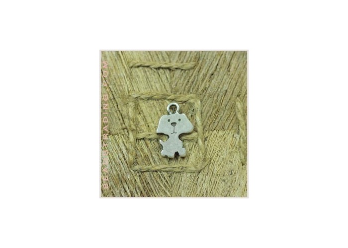 Colgante Perro liso 20x14mm