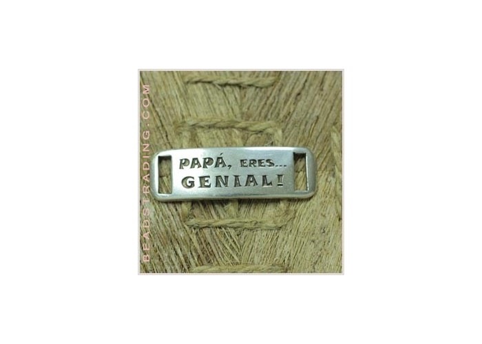 Chapa rectangular "PAPA...