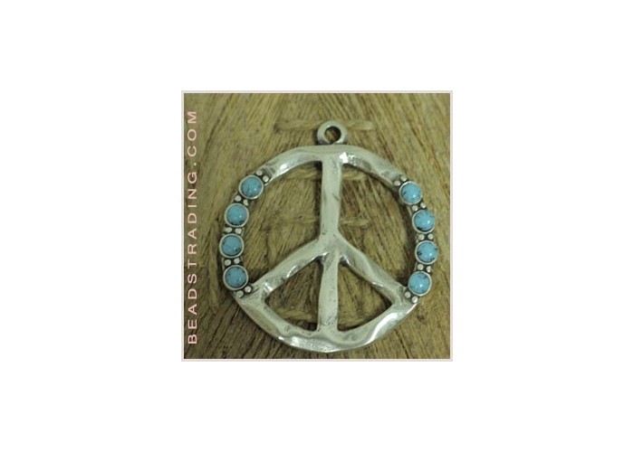 Colgante Signo Paz Turqueza...