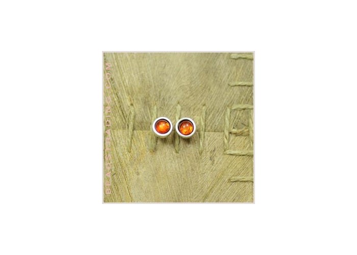 Pendiente redondo Resina...