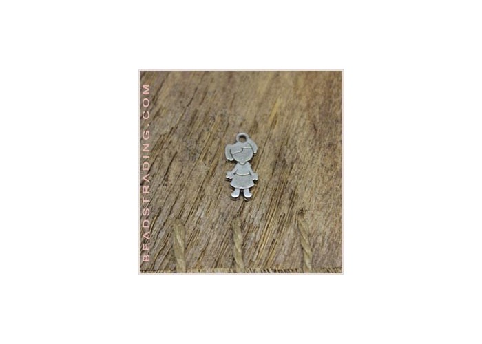 Colgante niña mini 18x8 mm