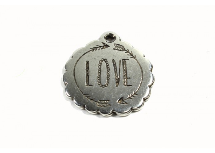 Colgante medalla Love 22mm