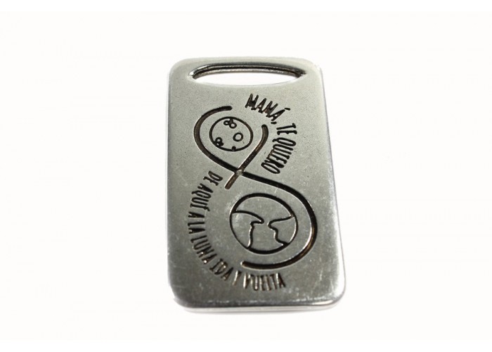 Chapa de llavero Mama te...