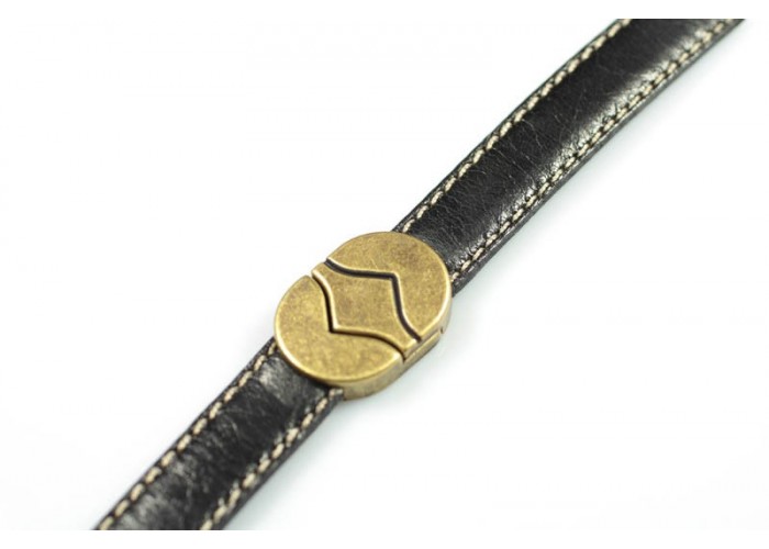 Cierre Oro Viejo imán oval...