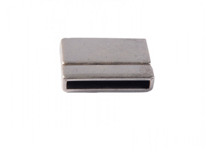 Cierre imán plano 25x2mm interior Zamak baño plata