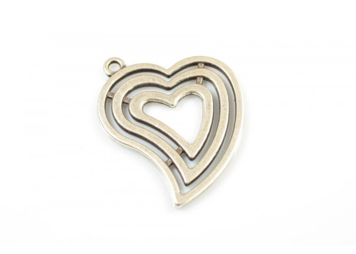 Colgante corazon triple...