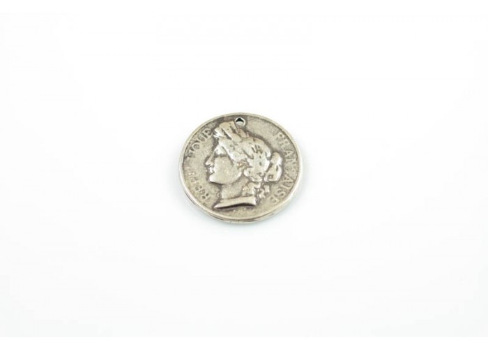 Colgante moneda doble 28mm