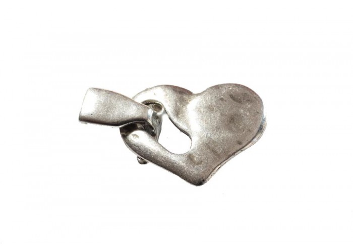 Cierre corazón 32x25mm paso...