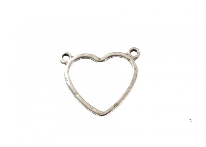 Colgante dos aros corazón...