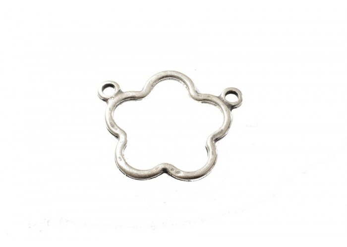 Colgante dos aros flor To...