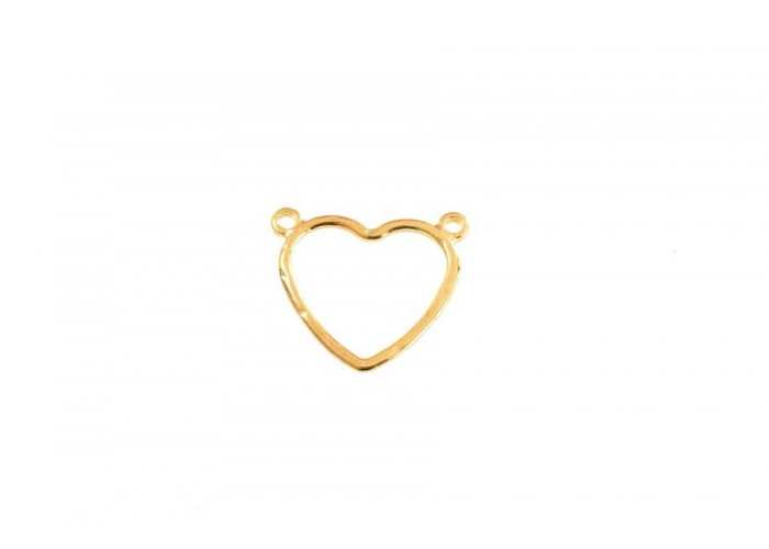 Colgante dos aros corazón...