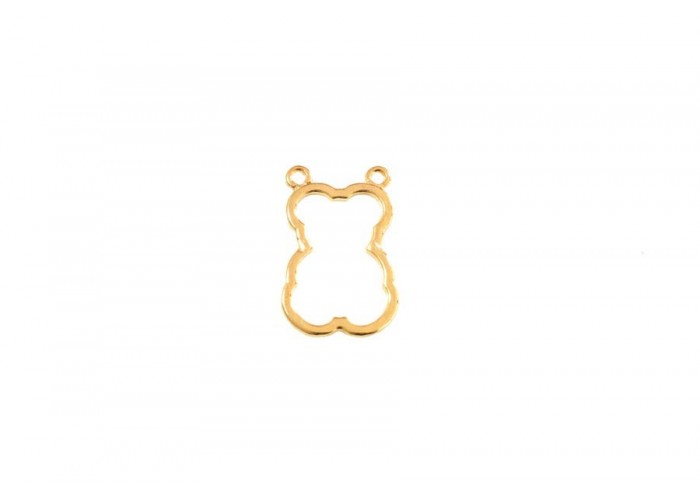 Colgante dos aros oso...