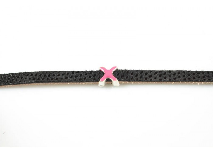 Entrepieza cruz fuccia...