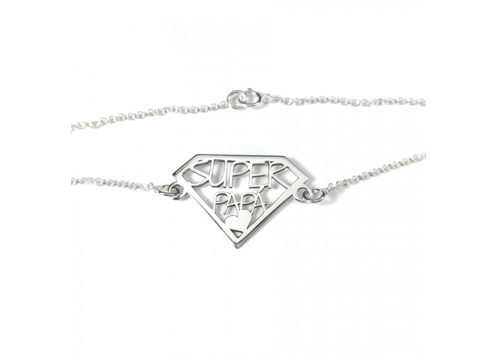 Pulsera Super papa Plata de...