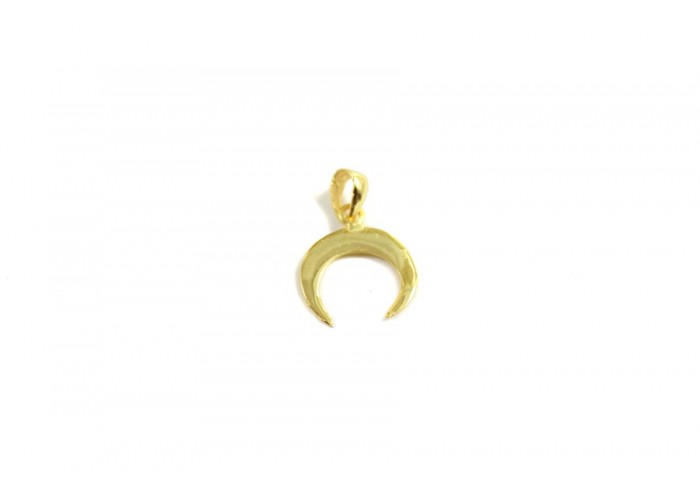 Colgante Cuerno 15 mm plata...