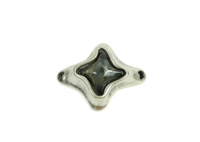 Conector Zamak baño plata...