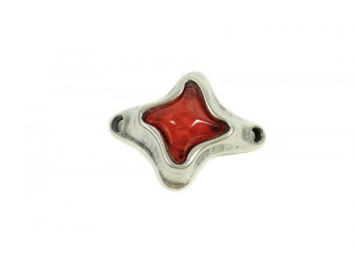 Conector Zamak baño plata...