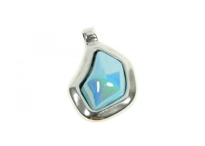 Colgante Zamak baño plata y...