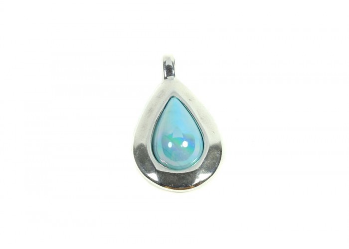 Colgante Zamak baño plata y...