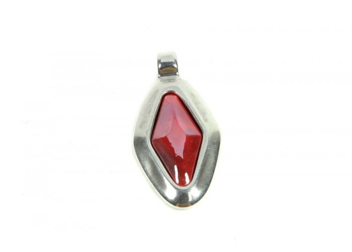 Colgante Zamak baño plata y...