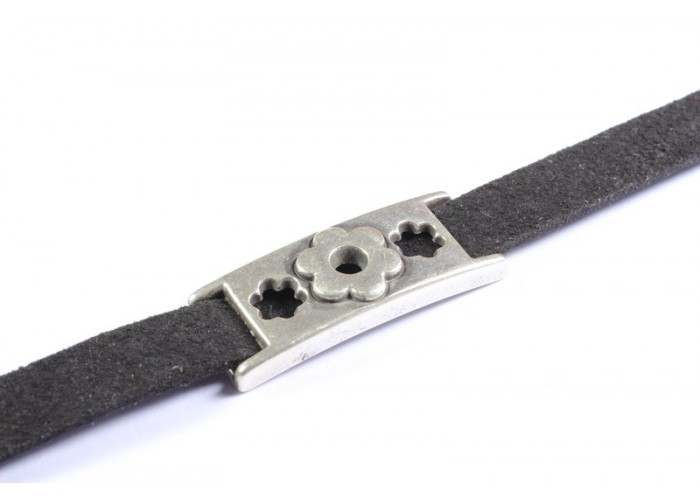 Pasador rectangular flor...