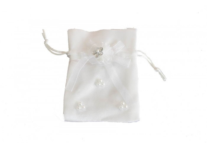Bolsa de Raso con flor...